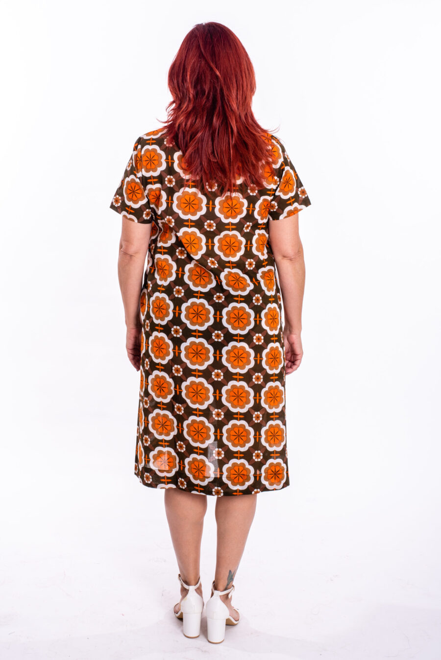 Eve dress | Uniquely designed dress - Midi dress with raving retro print