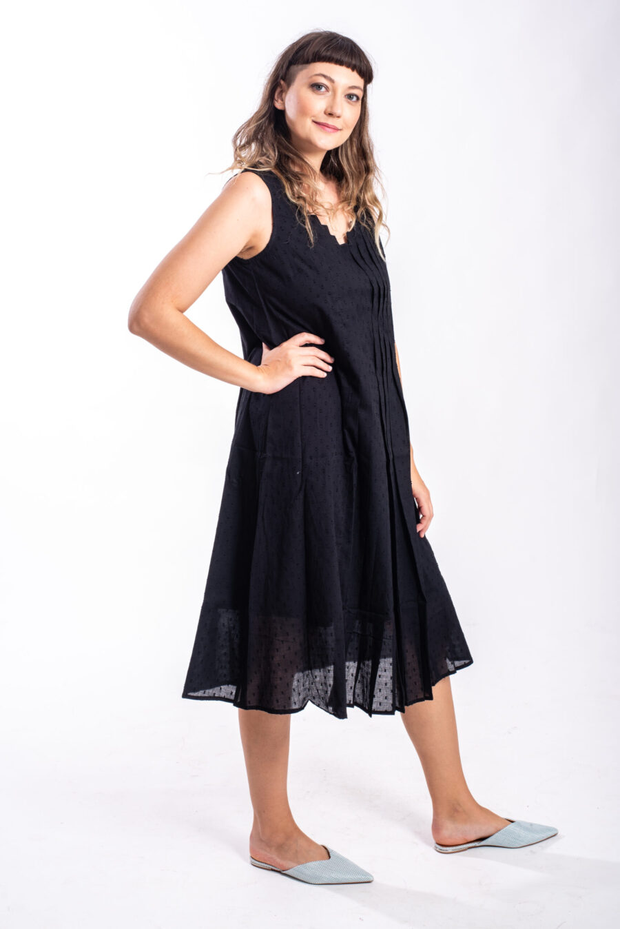 Serena dress | Uniquely designed black dress – Black midi dress by Comfort Zone Boutique