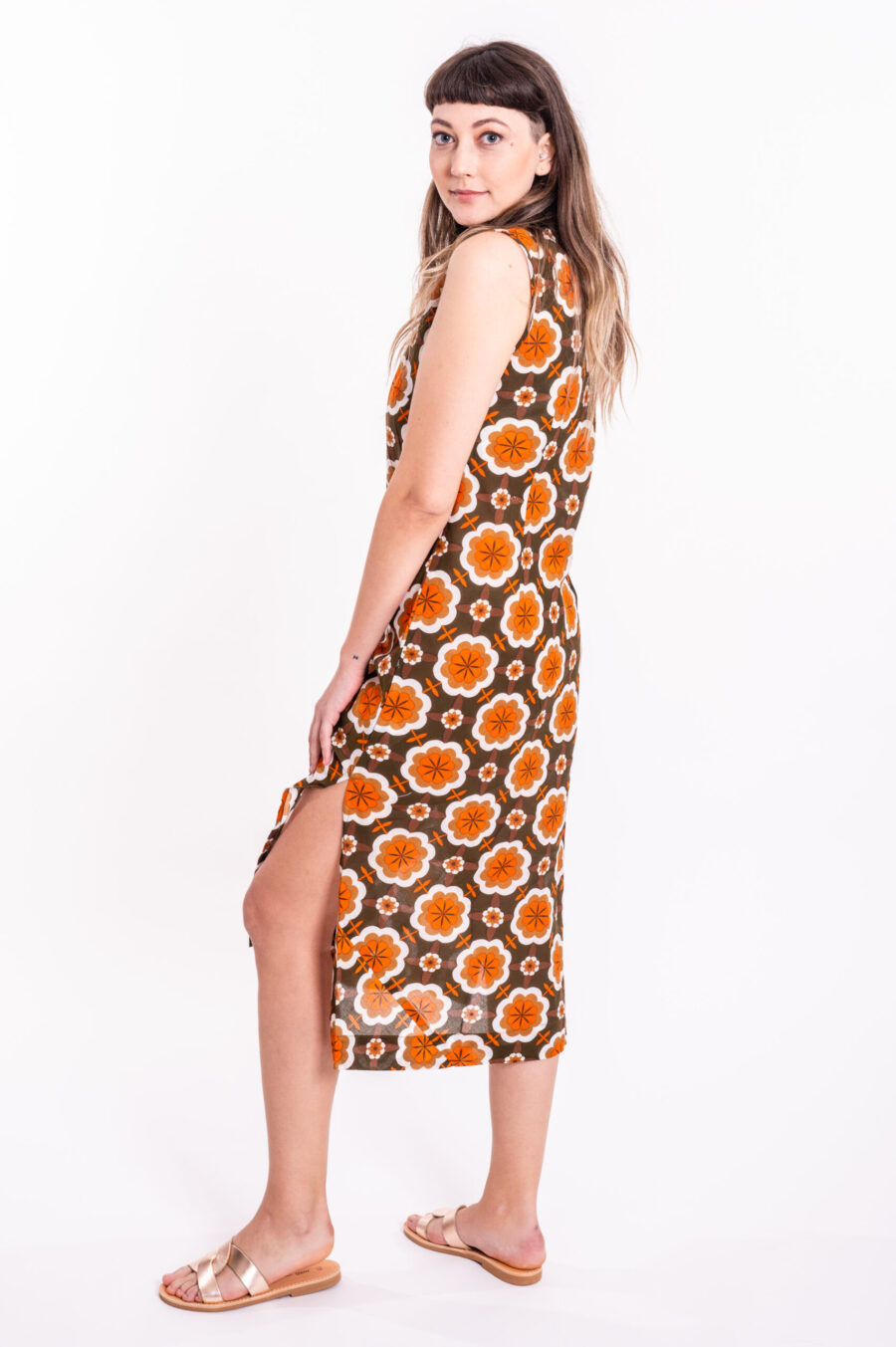 Paris Dress | Uniquely designed dress – Tank top dress with gorgeous retro print