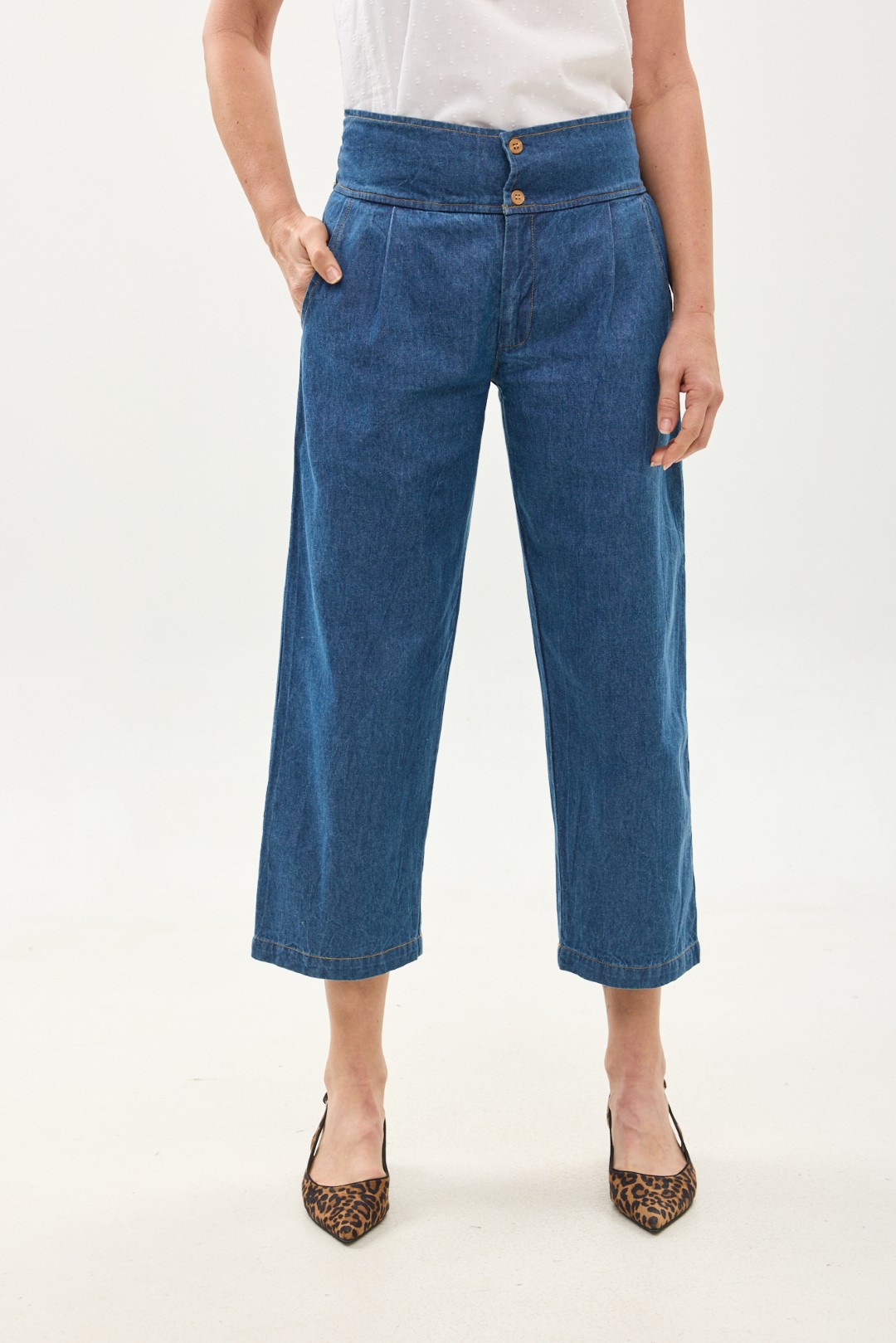 קומפורט זון: מכנסי ג'ד | מכנסיים מעוצבים ונוחים של קומפורט זון בוטיק - דנים כחול כהה