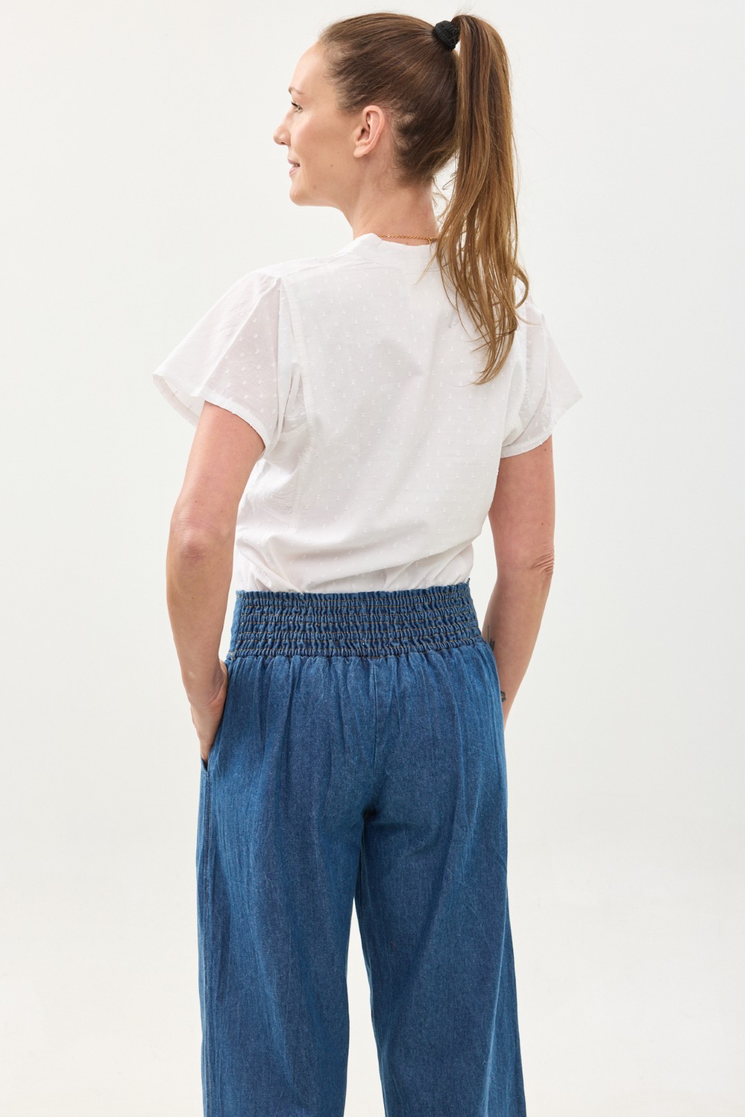 קומפורט זון: מכנסי ג'ד | מכנסיים מעוצבים ונוחים של קומפורט זון בוטיק - דנים כחול כהה